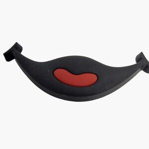 Black Lips Heart Kiss smile Shoe Charm  Goth